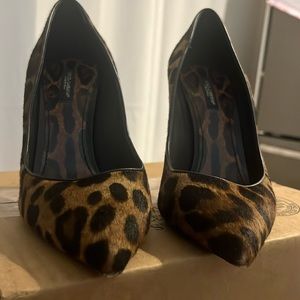 Dolce & Gabbana Leopard calf Hair Pumps